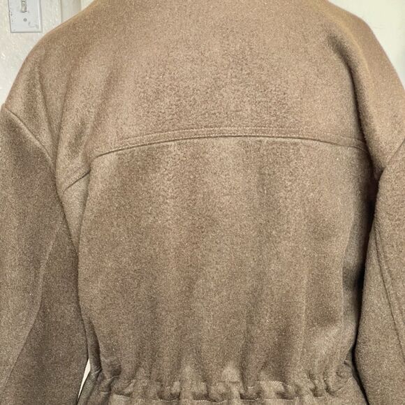 Han Kjobenhavn Women’s Coat Desk Jacket Sz Small Wool Blend Green Quiet Luxury - Picture 7 of 15